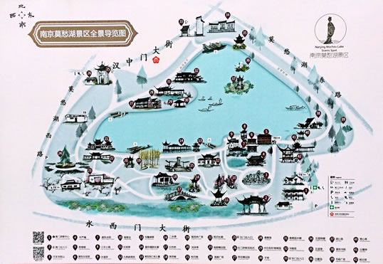 莫愁湖公園導(dǎo)游圖